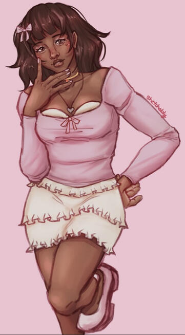 Indie M. Calloway (2026) - Design by sillysquidss (Artfight)